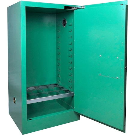 Global Industrial Vertical Medical Gas Cabinet, D & E Cylinder, 12 Cylinder, Self Close 288170